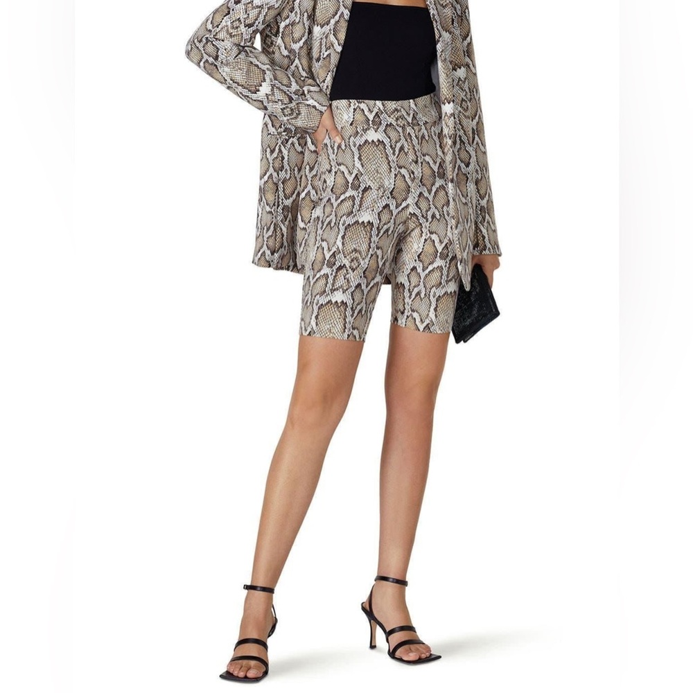 AFRM biker shorts snake print